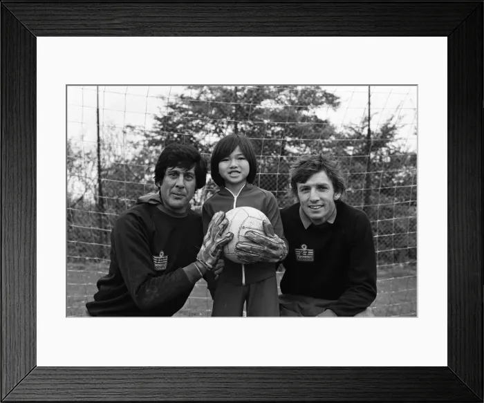 Framed Print : Garry Martin, aged 9, from Singapore, with Norwich City F Framed Print : Garry Martin, aged 9, from Singapore, with Norwich City F