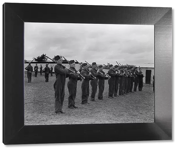 Militiamen in training 27th July 1939 Militiamen seen here at Oswestry camp
