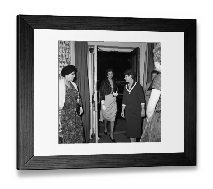 Framed Print : Princess Alexandra of Kent visits the Womens Press Club at Carey Street, Holborn
