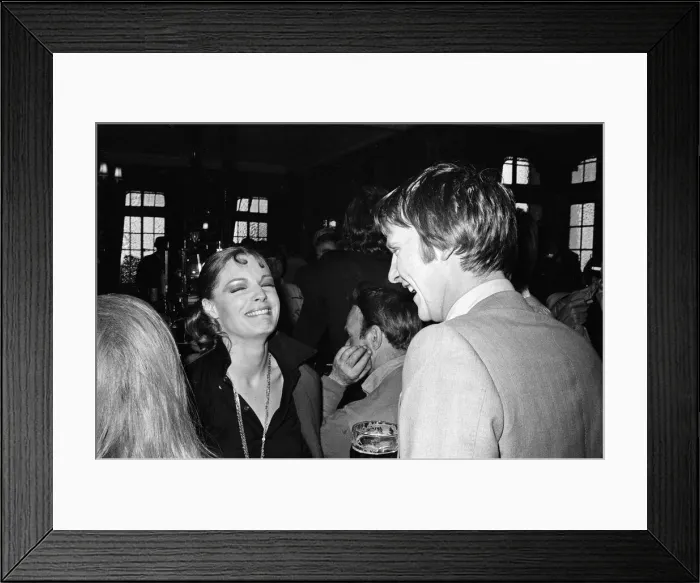 Framed Print : Romy Schneider on the set of her new film My Lover, My Son'in Mayfair