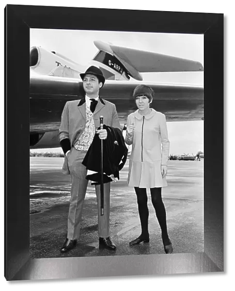 Mary Quant with Warren Gold who owns Lord John of Carnaby Street