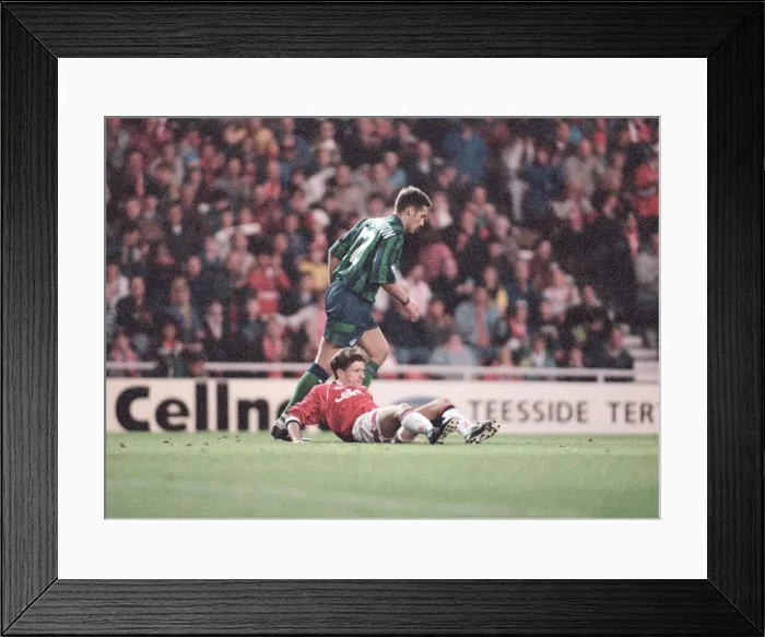 Framed Print : Middlesbrough 1-1 Leeds, Premier league match at the Riverside Stadium Framed Print : Middlesbrough 1-1 Leeds, Premier league match at the Riverside Stadium
