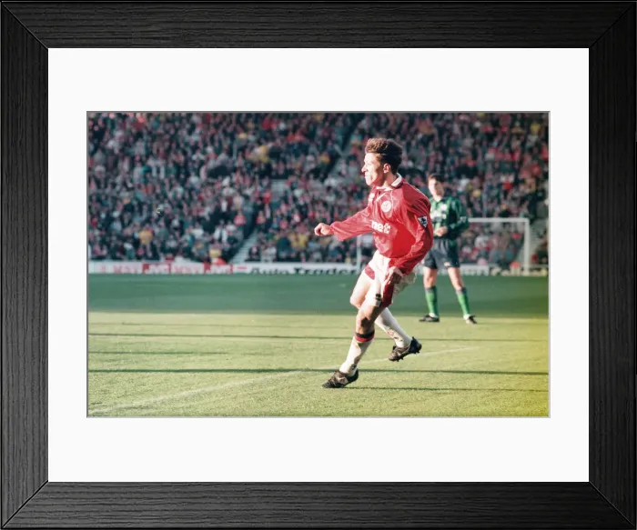 Framed Print : Middlesbrough 1-1 Leeds, Premier league match at the Riverside Stadium