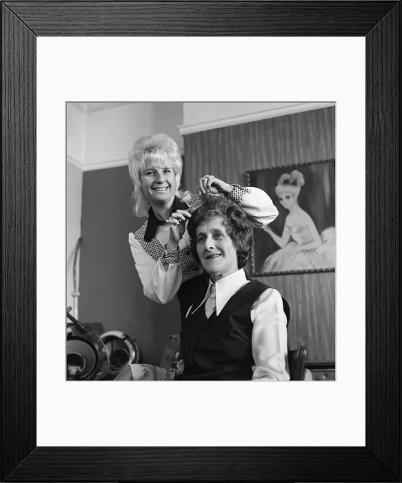 Framed Print : Redcar Hairdressers, North Yorkshire, England, Circa 1975 Framed Print : Redcar Hairdressers, North Yorkshire, England, Circa 1975
