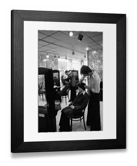 Framed Print : Saks Hairdressing, Middlesbrough, Circa 1975 Framed Print : Saks Hairdressing, Middlesbrough, Circa 1975