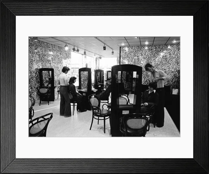 Framed Print : Saks Hairdressing, Middlesbrough, Circa 1975 Framed Print : Saks Hairdressing, Middlesbrough, Circa 1975