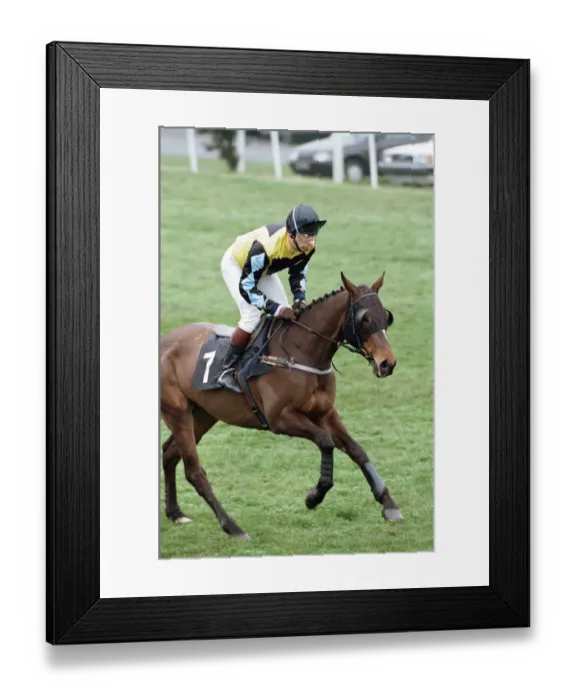 Framed Print : Jockey Peter Scudamore announces his retirement at Ascot. 7th April 1993