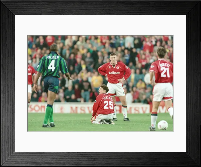 Framed Print : Middlesbrough 1-1 Leeds, Premier league match at the Riverside Stadium Framed Print : Middlesbrough 1-1 Leeds, Premier league match at the Riverside Stadium