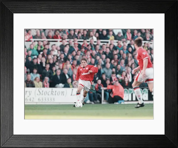 Framed Print : Middlesbrough 1-1 Leeds, Premier league match at the Riverside Stadium Framed Print : Middlesbrough 1-1 Leeds, Premier league match at the Riverside Stadium