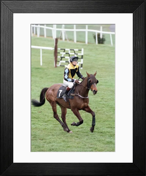 Framed Print : Jockey Peter Scudamore announces his retirement at Ascot. 7th April 1993 Framed Print : Jockey Peter Scudamore announces his retirement at Ascot. 7th April 1993