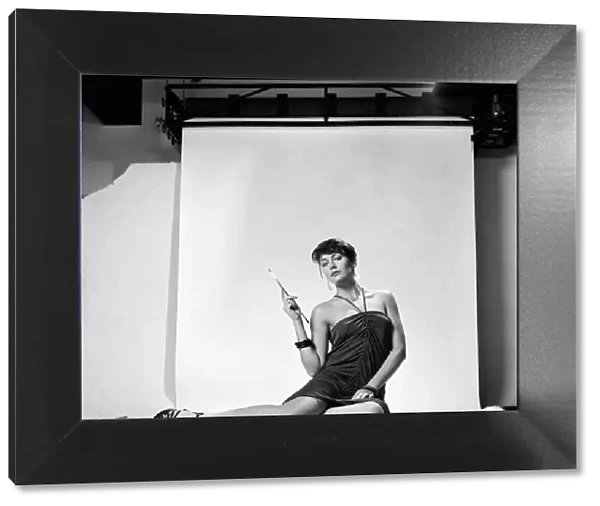 Lesley Anne Down, British actress, studio pix, Thursday 18th November 1976