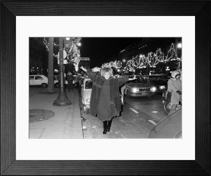 Framed Print : American singer Tina Turner, pictured in Paris, is fast nearing the end of her world tour Framed Print : American singer Tina Turner, pictured in Paris, is fast nearing the end of her world tour