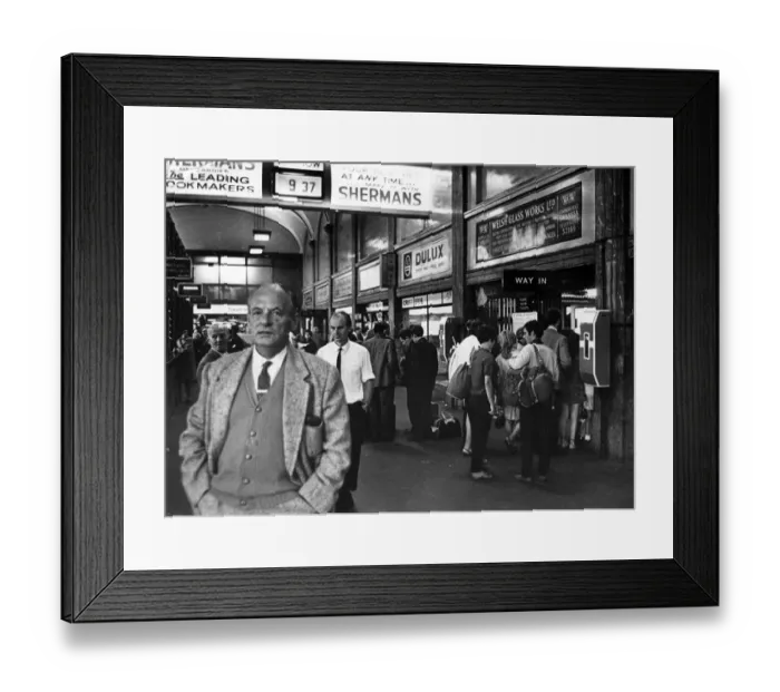 Framed Print : The crowded booking hall at Cardiff Central railway station as people make Framed Print : The crowded booking hall at Cardiff Central railway station as people make