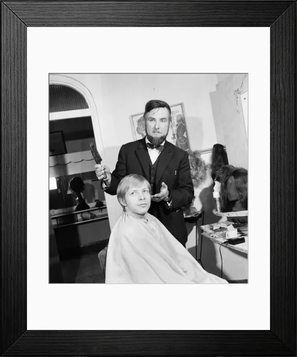 Framed Print : Maurices Hairdressing Salon, Middlesbrough, Circa 1972. Our Picture Shows Framed Print : Maurices Hairdressing Salon, Middlesbrough, Circa 1972. Our Picture Shows