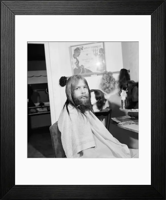 Framed Print : Maurices Hairdressing Salon, Middlesbrough, Circa 1972. Our Picture Shows