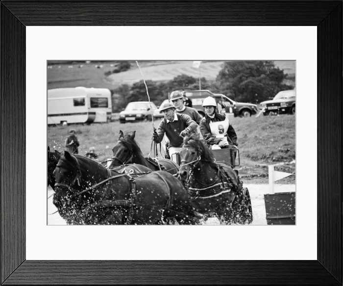 Framed Print : Prince Philip, Duke of Edinburgh, competes at Baronscourt Carriage Driving Trials Framed Print : Prince Philip, Duke of Edinburgh, competes at Baronscourt Carriage Driving Trials
