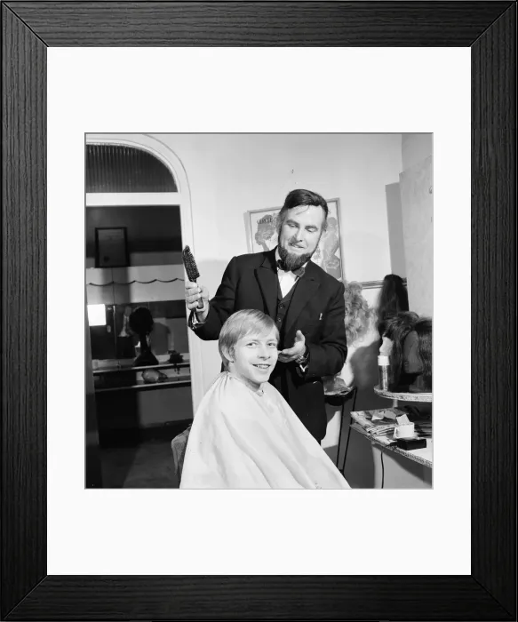 Framed Print : Maurices Hairdressing Salon, Middlesbrough, Circa 1972. Our Picture Shows Framed Print : Maurices Hairdressing Salon, Middlesbrough, Circa 1972. Our Picture Shows