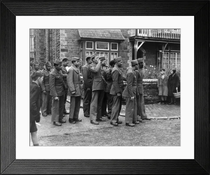 Framed Print : US Court Martial at Paignton. The accused leaving the court after the adjournment Framed Print : US Court Martial at Paignton. The accused leaving the court after the adjournment