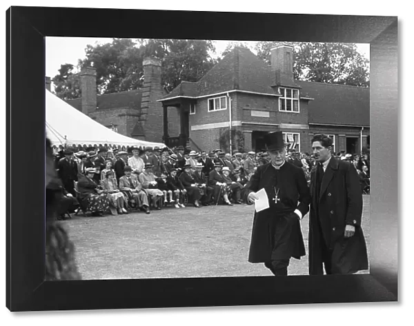 Arthur Winnington-Ingram Bishop of London attending a fete at Whiteley Village