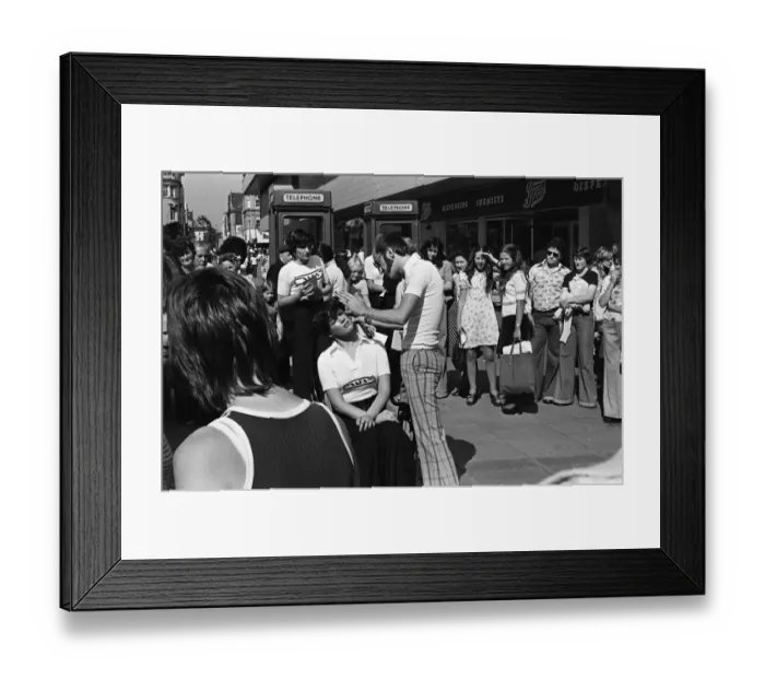 Framed Print : Saks Hairdressing, Middlesbrough, Circa 1975. Our Picture Shows Framed Print : Saks Hairdressing, Middlesbrough, Circa 1975. Our Picture Shows