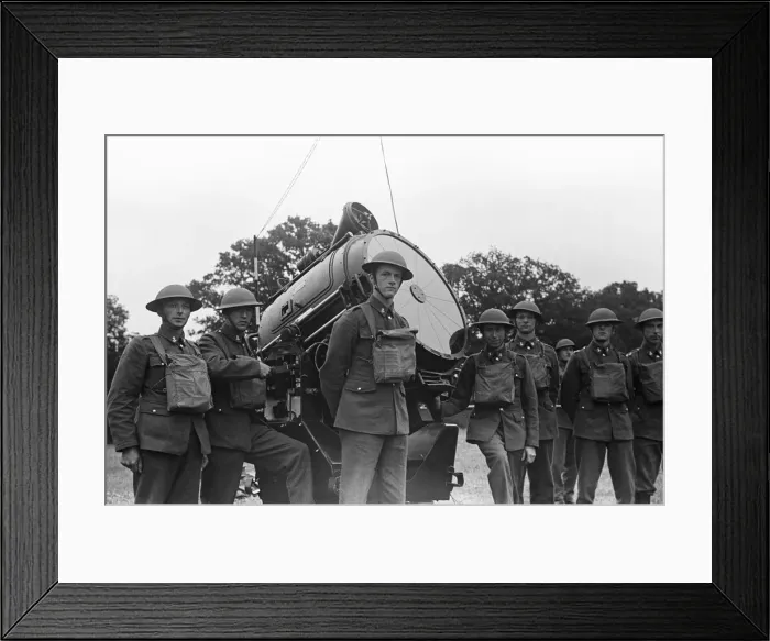 Framed Print : 30th Surrey Searchlight Regiment, Royal Artillery Summer Training Camp June 1939 Framed Print : 30th Surrey Searchlight Regiment, Royal Artillery Summer Training Camp June 1939