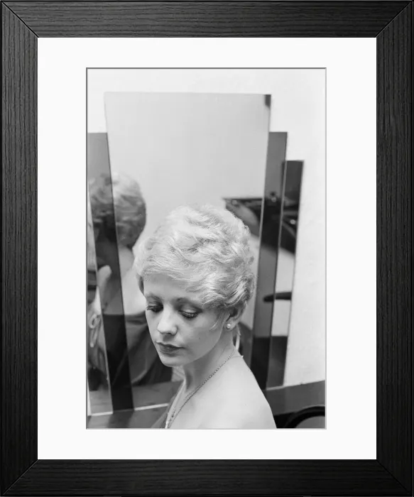 Framed Print : Close cropped hair fashion at Saks Hairdressing, Middlesbrough, Circa 1977 Framed Print : Close cropped hair fashion at Saks Hairdressing, Middlesbrough, Circa 1977