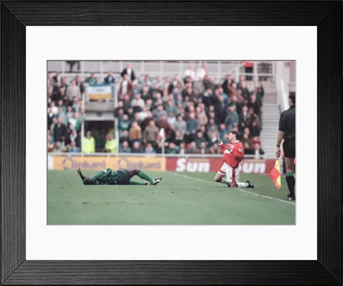Framed Print : Middlesbrough 1-1 Leeds, Premier league match at the Riverside Stadium