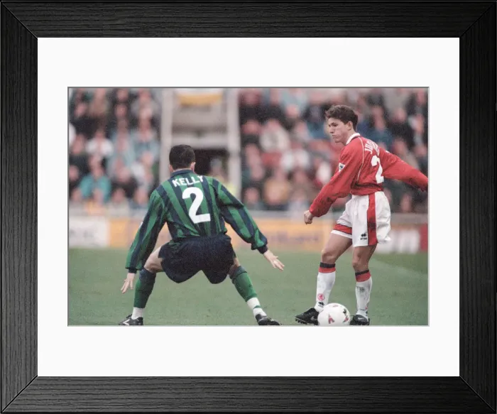 Framed Print : Middlesbrough 1-1 Leeds, Premier league match at the Riverside Stadium