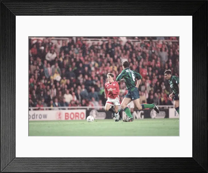 Framed Print : Middlesbrough 1-1 Leeds, Premier league match at the Riverside Stadium Framed Print : Middlesbrough 1-1 Leeds, Premier league match at the Riverside Stadium