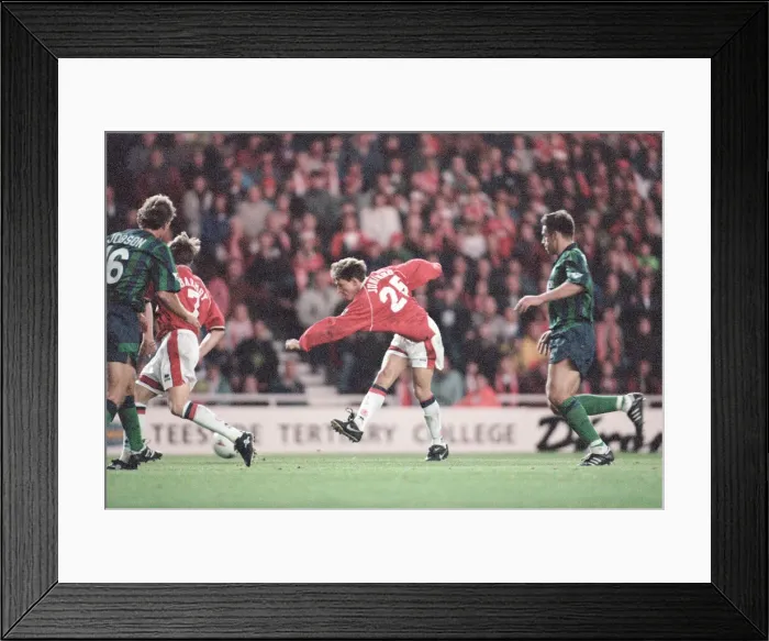 Framed Print : Middlesbrough 1-1 Leeds, Premier league match at the Riverside Stadium