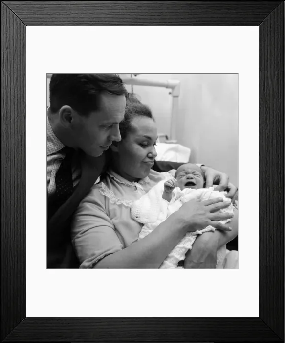 Framed Print : Band leader Johnnie Dankworth and his wife, the singer Cleo Laine