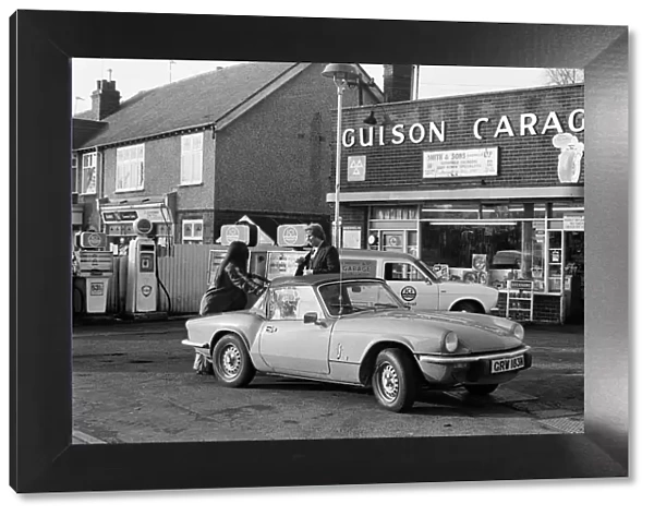 Gulson Garage, West Midlands. 19th February 1975