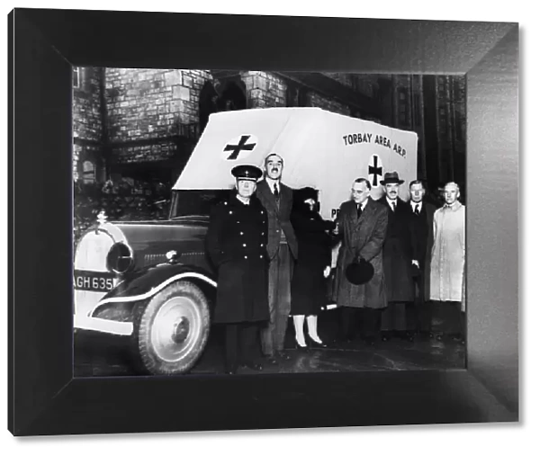 A. P. R new ambulance presentation, Torbay, Devon. 27th November 1939