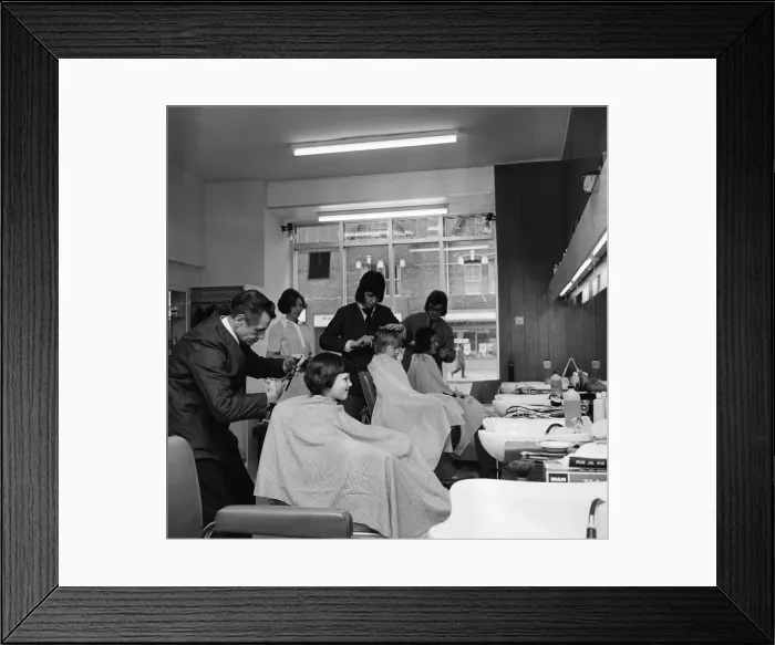 Framed Print : Dell and Depson Hairdressers, Middlesbrough, Circa 1971 Framed Print : Dell and Depson Hairdressers, Middlesbrough, Circa 1971