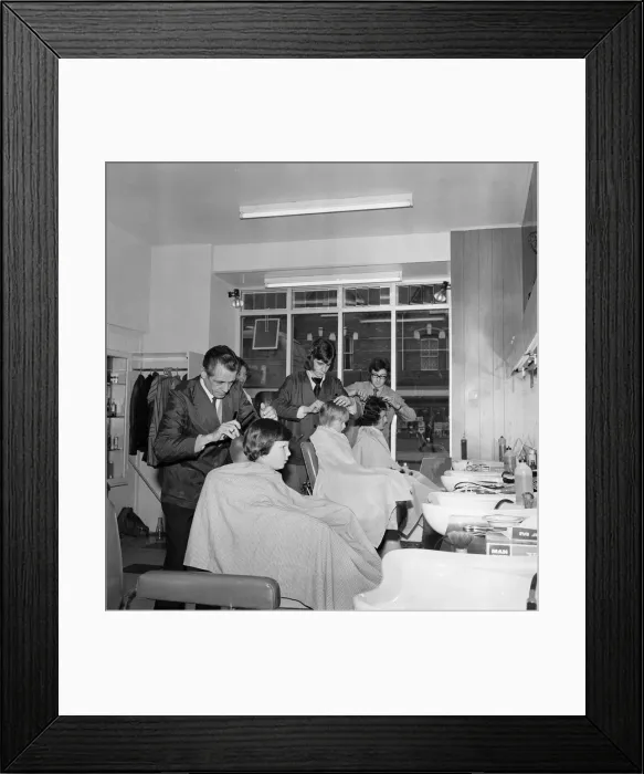 Framed Print : Dell and Depson Hairdressers, Middlesbrough, Circa 1971 Framed Print : Dell and Depson Hairdressers, Middlesbrough, Circa 1971