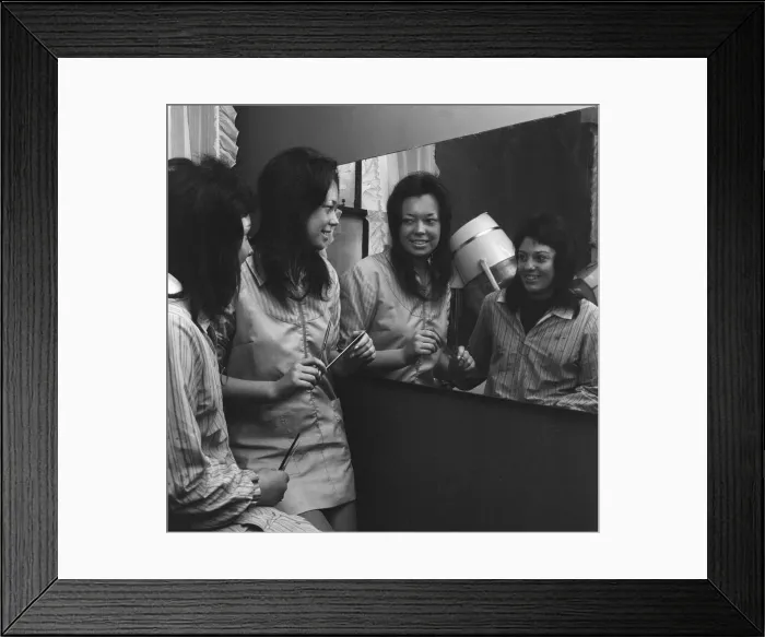 Framed Print : Titos Hair Salon, Middlesbrough, Circa 1971 Framed Print : Titos Hair Salon, Middlesbrough, Circa 1971