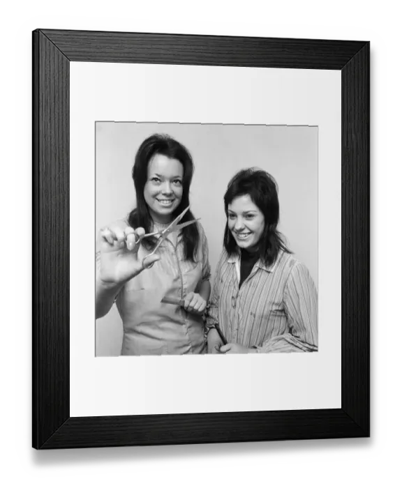 Framed Print : Titos Hair Salon, Middlesbrough, Circa 1971