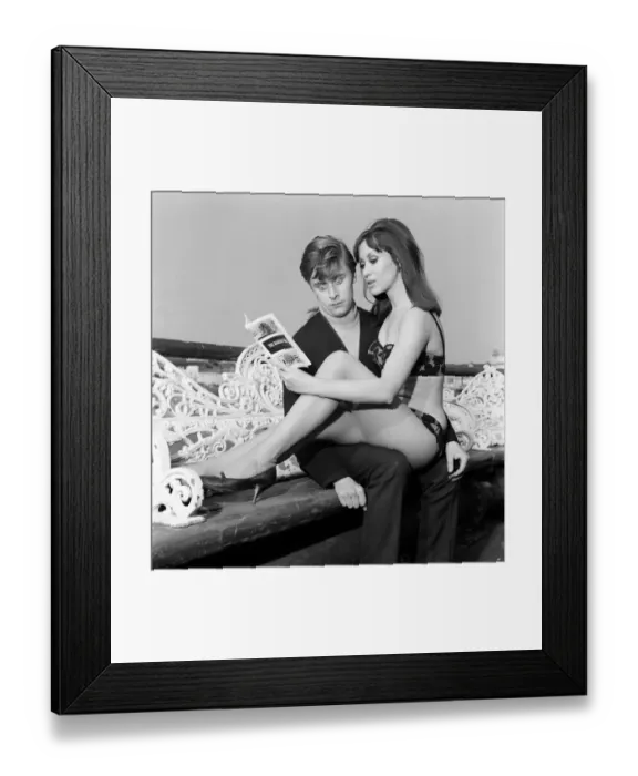 Framed Print : Up and coming impersonator Mike Yarwood has enlisted the help of pretty starlet Janet Framed Print : Up and coming impersonator Mike Yarwood has enlisted the help of pretty starlet Janet