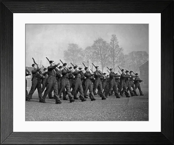 Framed Print : New recruits soon get into their stride and swing along smartly on the Parade ground Framed Print : New recruits soon get into their stride and swing along smartly on the Parade ground