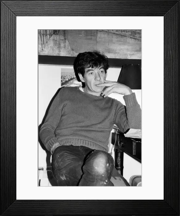 Framed Print : Ian Mckellen, English actor, pictured in his riverside home in East London Framed Print : Ian Mckellen, English actor, pictured in his riverside home in East London