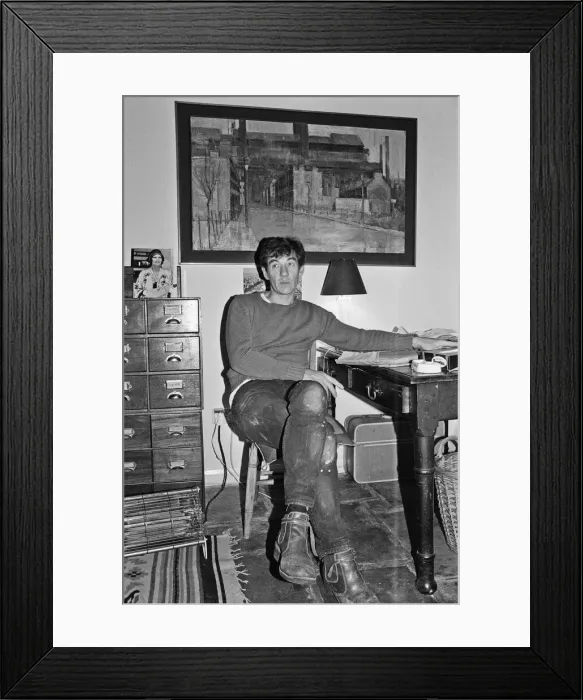 Framed Print : Ian Mckellen, English actor, pictured in his riverside home in East London Framed Print : Ian Mckellen, English actor, pictured in his riverside home in East London