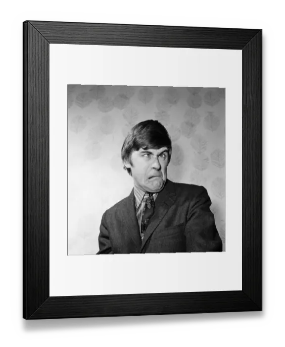 Framed Print : TV star impressionist Mike Yarwood. 19th December 1968 Framed Print : TV star impressionist Mike Yarwood. 19th December 1968