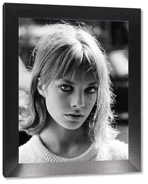 Jane Birkin, English actress currently starring in Graham Greene play, Carving a Statue