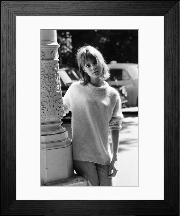 Framed Print : Jane Birkin, English actress currently starring in Graham Greene play, Carving a Statue