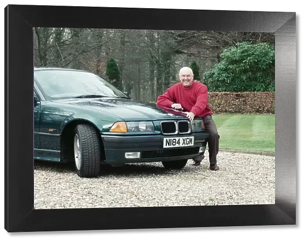 Commentator Murray Walker at home. 16th April 1996