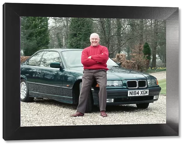 Commentator Murray Walker at home. 16th April 1996