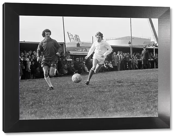 Rod Stewart (in white) playing football in his football team The Goal Diggers
