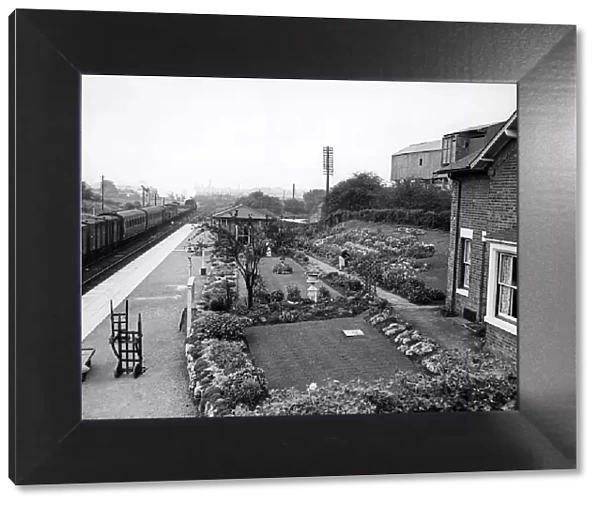 Nuneaton Abbey Street Station, which came top in the station gardens competition