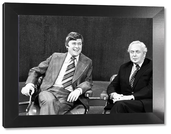 Mike Yarwood with Harold Wilson. 22nd January 1977