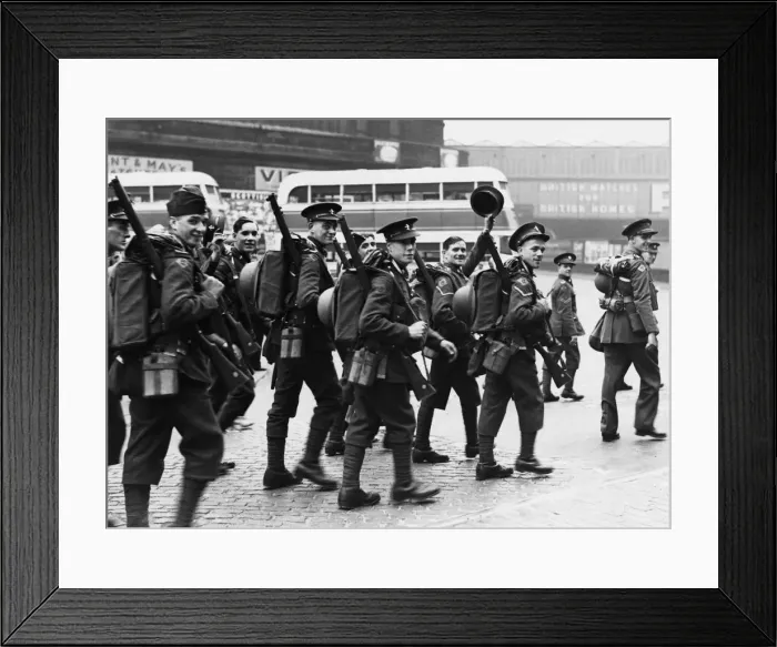 Framed Print : The Manchester men of the 8th Manchester Regiment (Ardwick Framed Print : The Manchester men of the 8th Manchester Regiment (Ardwick